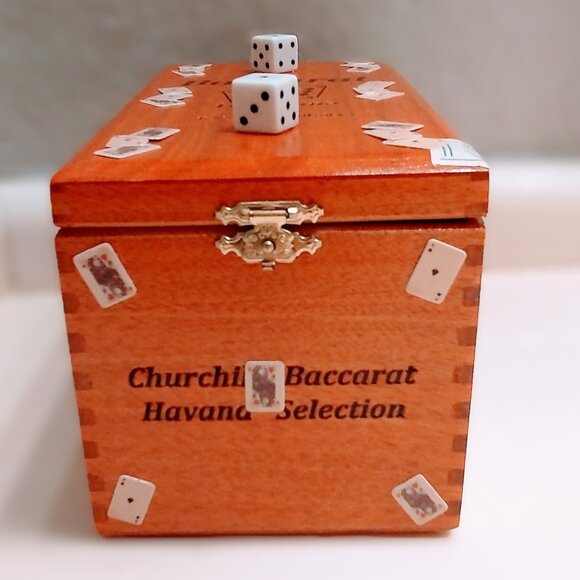 Suenos de Saundra Upcycled, Rare Baccarat Cigar Box, Tobacco/Home/Storage/ Decor - Picture 6 of 13